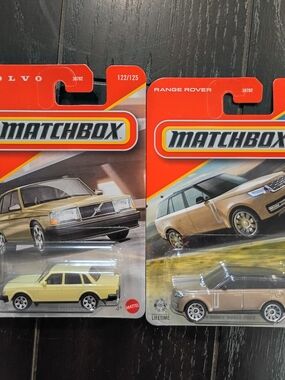 Matchbox Yellow 1986 Volvo 240 And 2024 Range Rover Phev